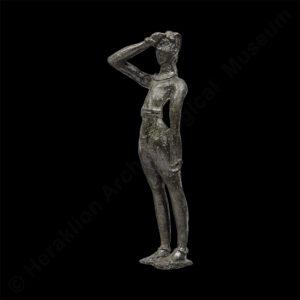 Bronze adorant figurine from Tylissos, 1600-1450 BC.