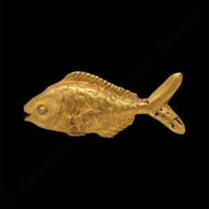 Gold fish-shaped ornament from Knossos, 1500-1450 BC.